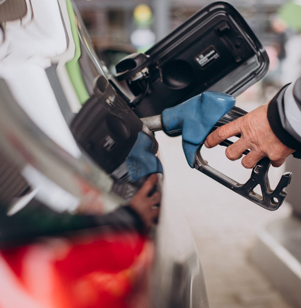 Car refueling at fuel station Fuel Station